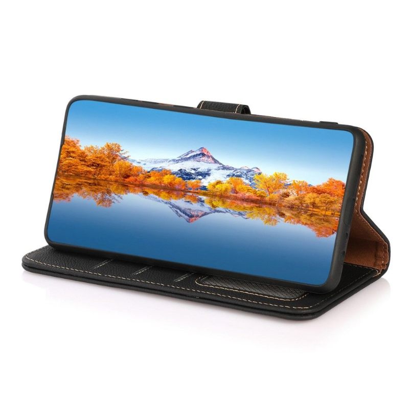 Flip Case voor Oppo Find X5 Khazneh Klassiek Leer
