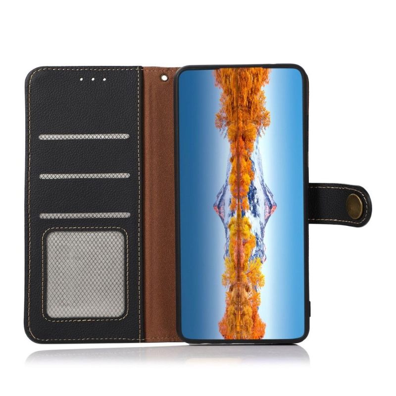 Flip Case voor Oppo Find X5 Khazneh Klassiek Leer