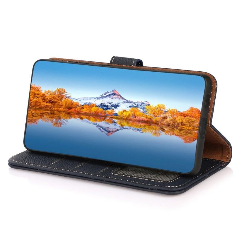 Flip Case voor Oppo Find X5 Khazneh Klassiek Leer