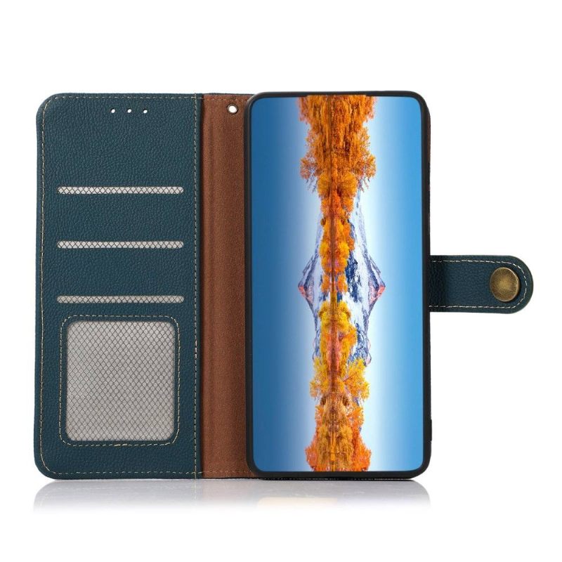 Flip Case voor Oppo Find X5 Khazneh Klassiek Leer