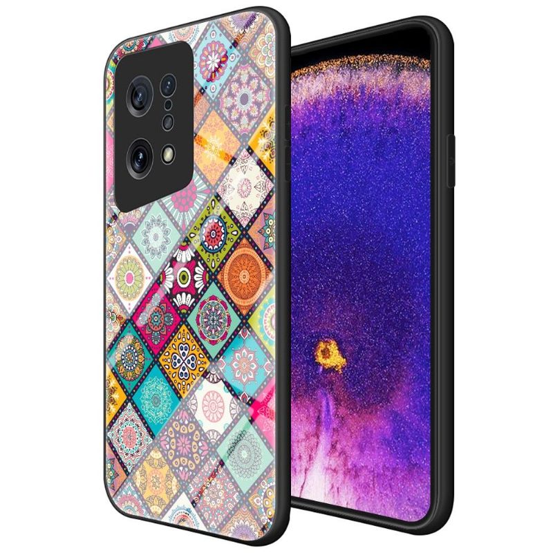 Hoesje voor Oppo Find X5 Mandala-caleidoscoop Met Standaard