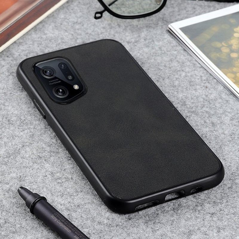 Hoesje voor Oppo Find X5 Vintage Kunstleer Jazz