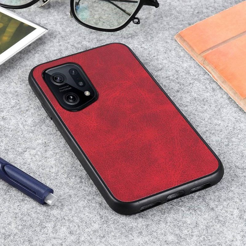 Hoesje voor Oppo Find X5 Vintage Kunstleer Jazz