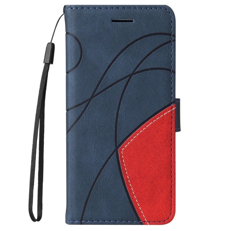 Folio-hoesje voor Honor 50 / Huawei Nova 9 Anti-fall Bicolor Artistiek