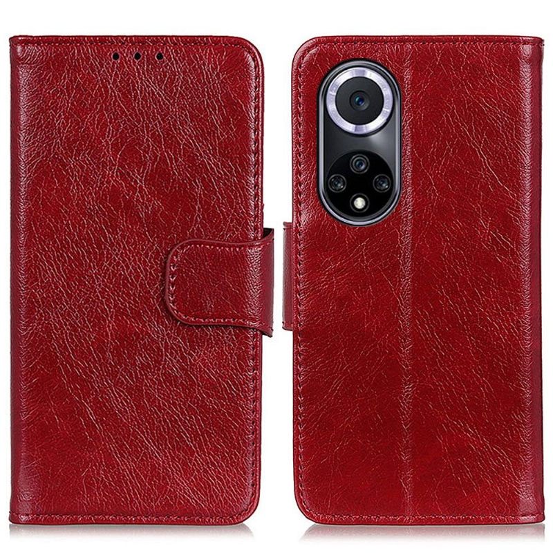 Folio-hoesje voor Honor 50 / Huawei Nova 9 Verouderde Lederen Stijl
