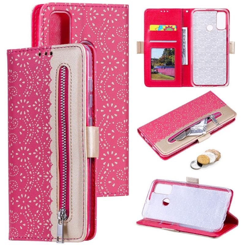 Folio-hoesje voor Huawei P Smart 2020 Bloemenkant