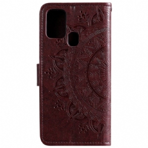Folio-hoesje voor Huawei P Smart 2020 Mandala-zonreliëf