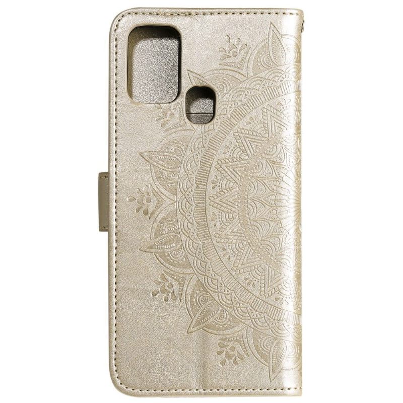 Folio-hoesje voor Huawei P Smart 2020 Mandala-zonreliëf