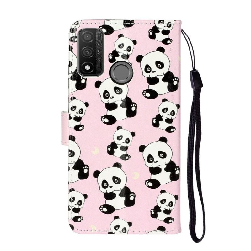 Folio-hoesje voor Huawei P Smart 2020 Meerdere Panda's