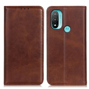 Bescherming Hoesje voor Moto E40 / E30 / E20 Folio-hoesje Elegantie Splitleer
