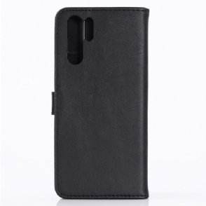 Cover voor Huawei P30 Pro Retro Kunstleer