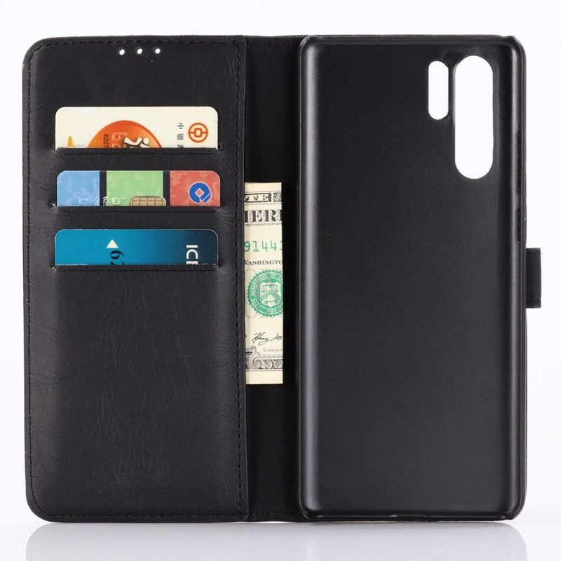Cover voor Huawei P30 Pro Retro Kunstleer