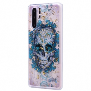 Hoesje voor Huawei P30 Pro Bloemenschedel