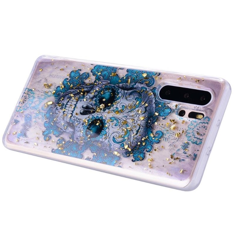 Hoesje voor Huawei P30 Pro Bloemenschedel