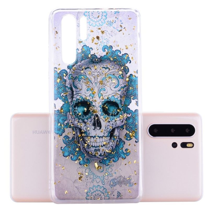 Hoesje voor Huawei P30 Pro Bloemenschedel