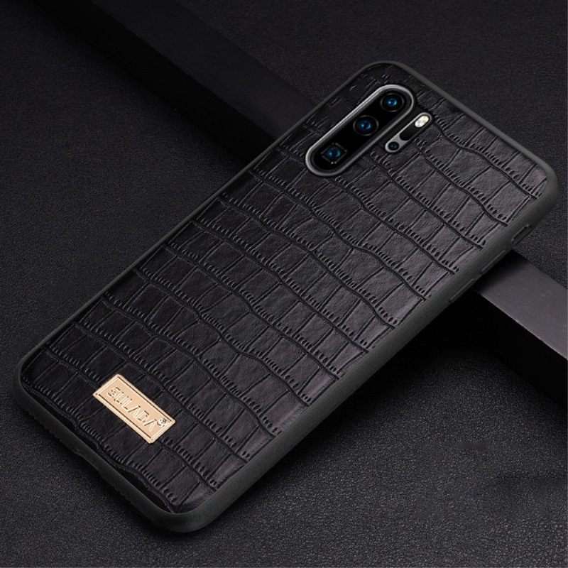 Hoesje voor Huawei P30 Pro Sulada Krokodillenleer Effect
