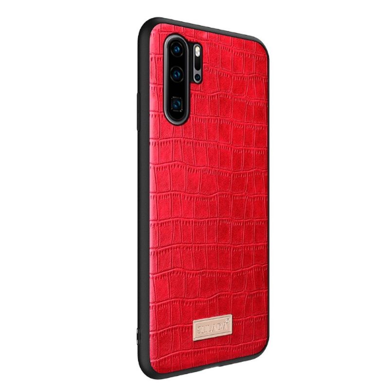 Hoesje voor Huawei P30 Pro Sulada Krokodillenleer Effect