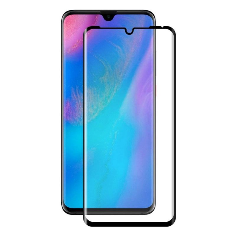 Huawei P30 Pro - Schermbeschermer Van Gehard Glas Op Ware Grootte - Zwart