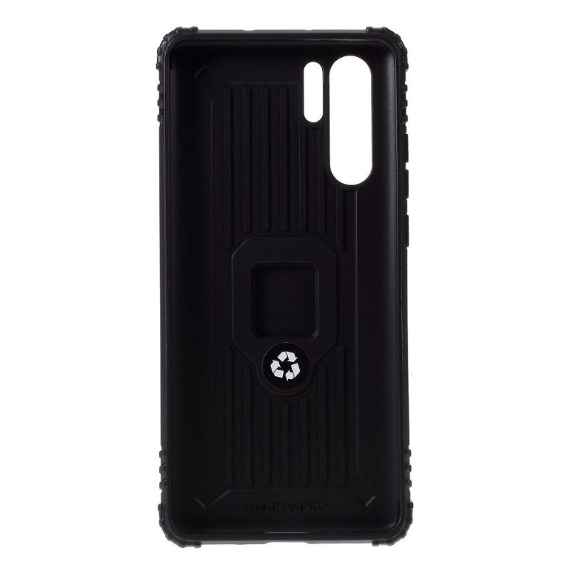 Telefoonhoesje voor Huawei P30 Pro Carbon Look Met Steunring