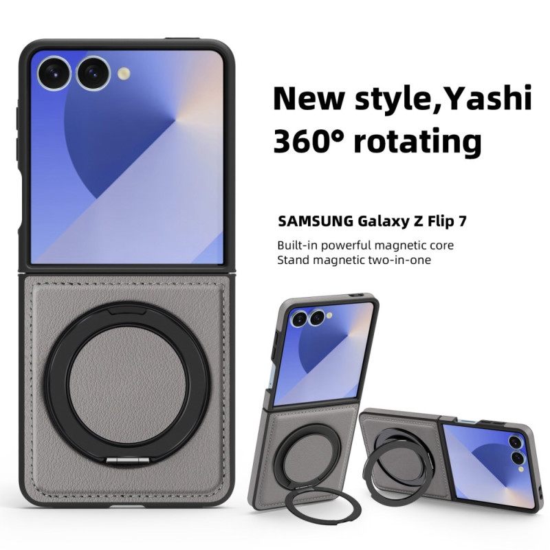 Case Hoesje Samsung Galaxy Z Flip 7 Telefoonhoesje Compatibel Met Magsafe Ring Houder