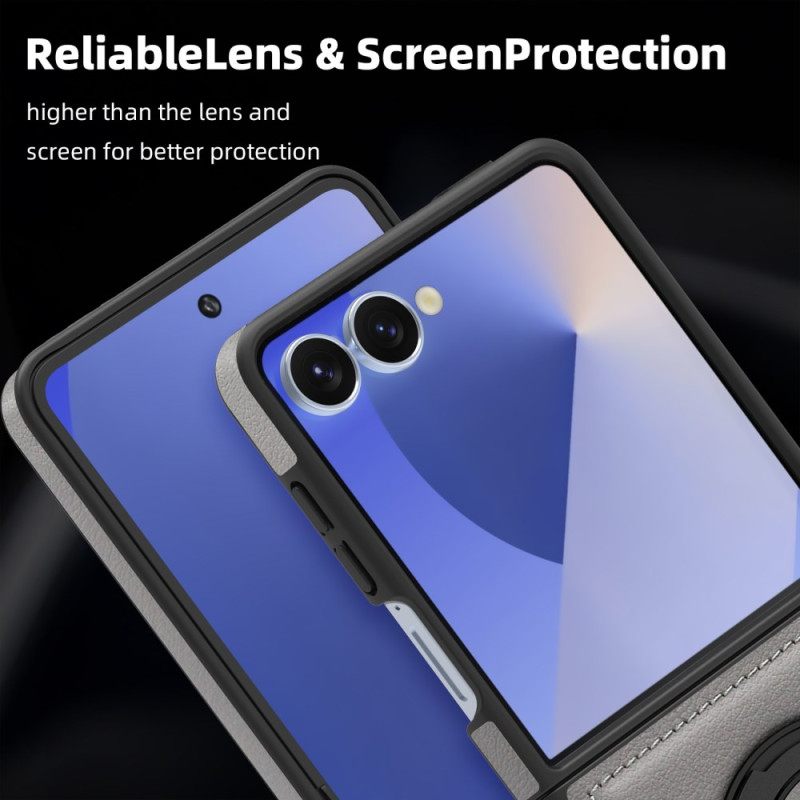 Case Hoesje Samsung Galaxy Z Flip 7 Telefoonhoesje Compatibel Met Magsafe Ring Houder