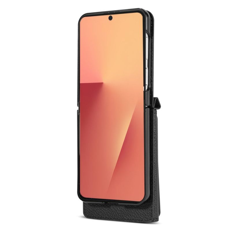 Case Hoesje Samsung Galaxy Z Flip 7 Telefoonhoesje Kaarthouder En Polsband