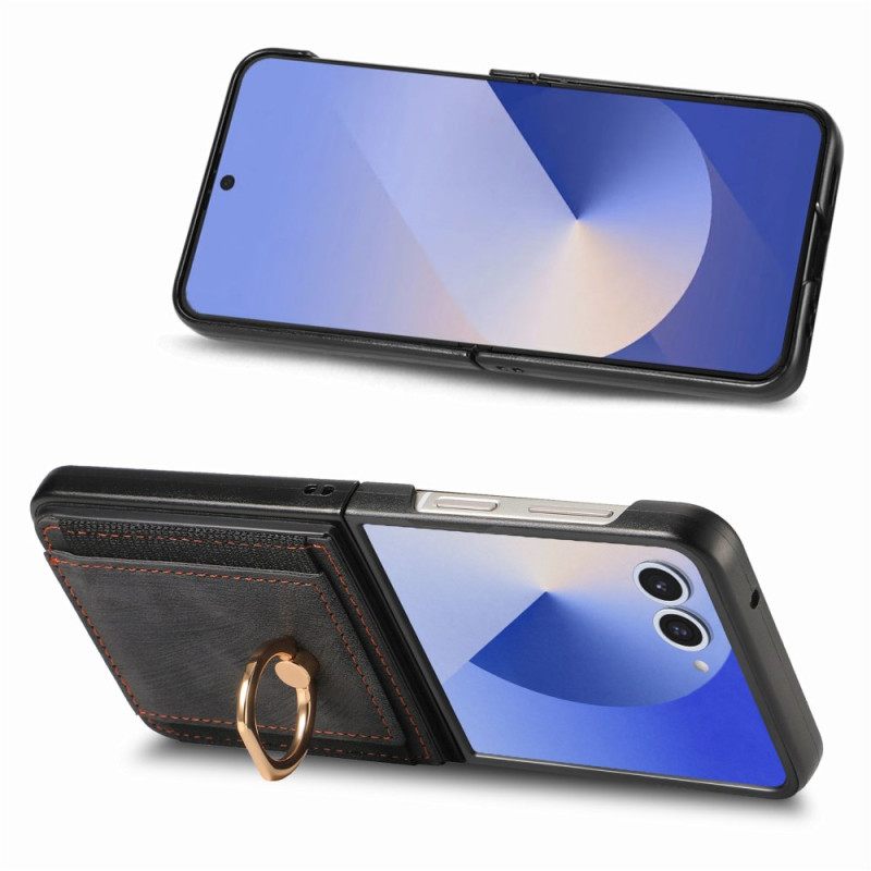 Case Hoesje Samsung Galaxy Z Flip 7 Telefoonhoesje Kaarthouder En Standaard