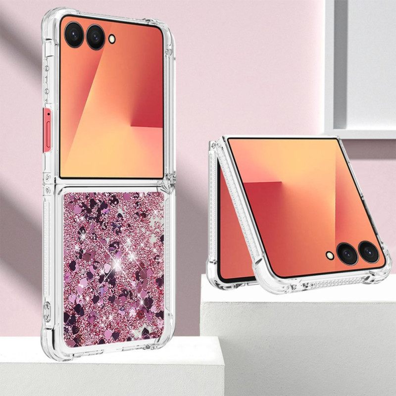 Case Hoesje Samsung Galaxy Z Flip 7 Telefoonhoesje Pailletten