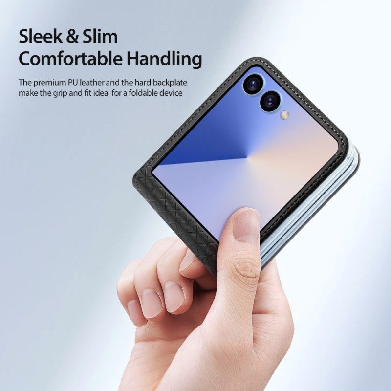 Cover Hoesje Samsung Galaxy Z Flip 7 Telefoonhoesje Bril-serie Dux Ducis