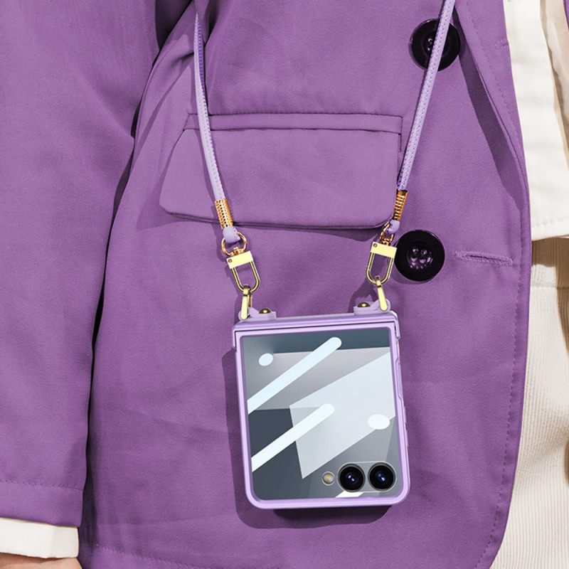 Cover Hoesje Samsung Galaxy Z Flip 7 Telefoonhoesje Koordarmband