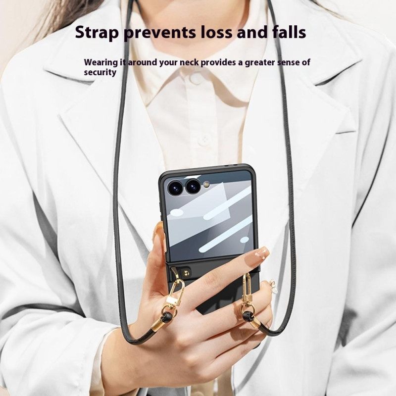 Cover Hoesje Samsung Galaxy Z Flip 7 Telefoonhoesje Koordarmband