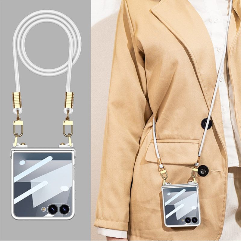 Cover Hoesje Samsung Galaxy Z Flip 7 Telefoonhoesje Koordarmband