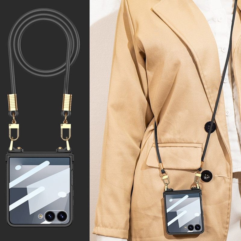 Cover Hoesje Samsung Galaxy Z Flip 7 Telefoonhoesje Koordarmband