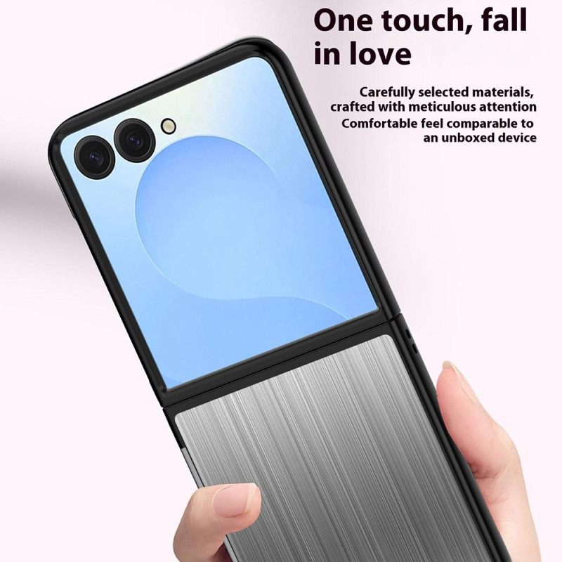 Cover Hoesje Samsung Galaxy Z Flip 7 Telefoonhoesje Roestvrij Staal