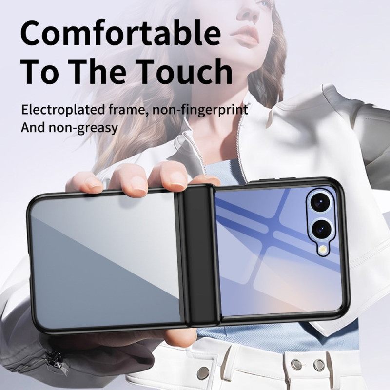 Hoesje Samsung Galaxy Z Flip 7 Bescherming Voor Scharnieren Met Metaaleffect