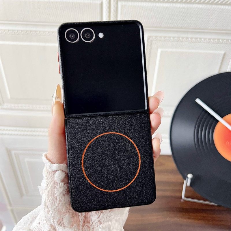 Hoesje Samsung Galaxy Z Flip 7 Compatibel Met Magsafe Orange Ring