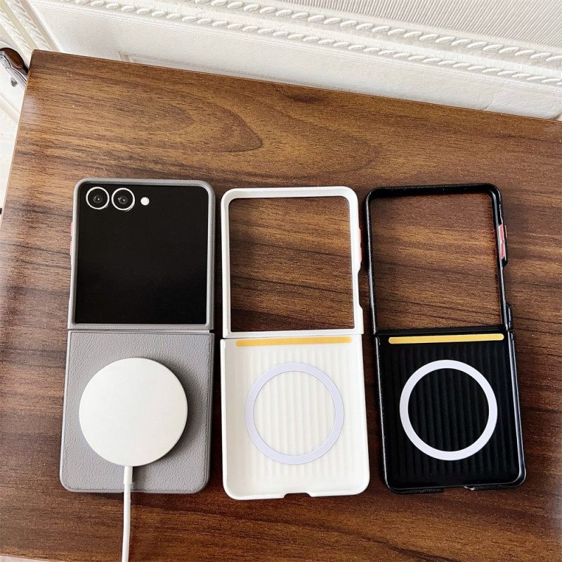 Hoesje Samsung Galaxy Z Flip 7 Compatibel Met Magsafe Orange Ring