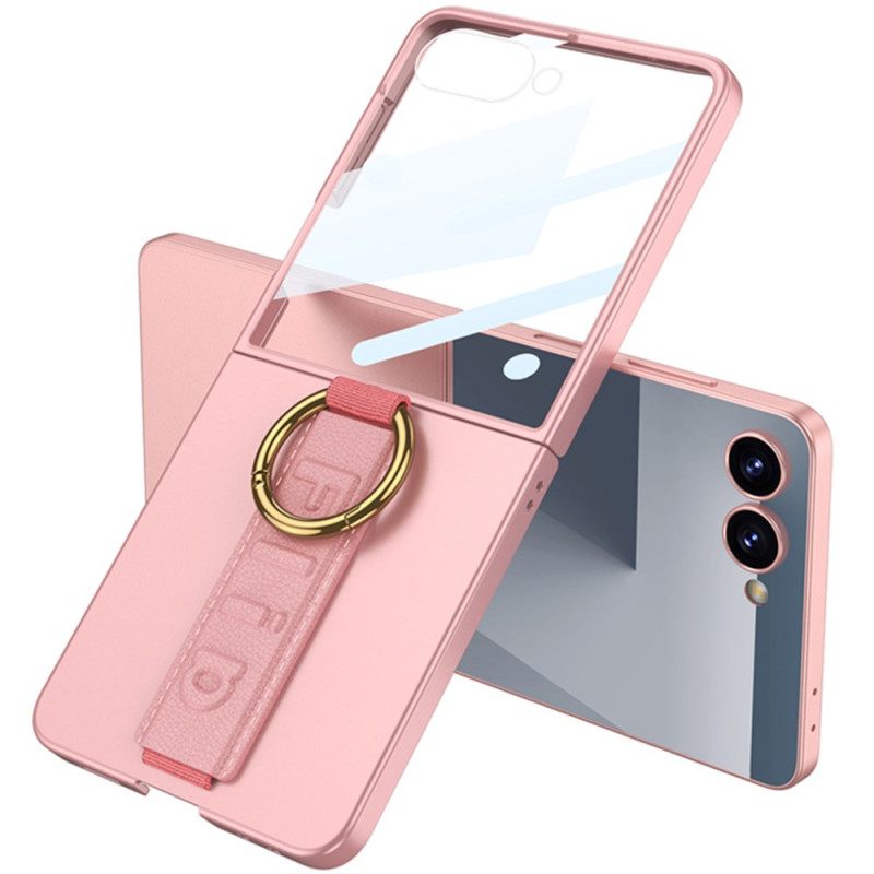 Hoesje Samsung Galaxy Z Flip 7 Gkk Polsbandje En Schermbeschermer Bescherming Hoesje