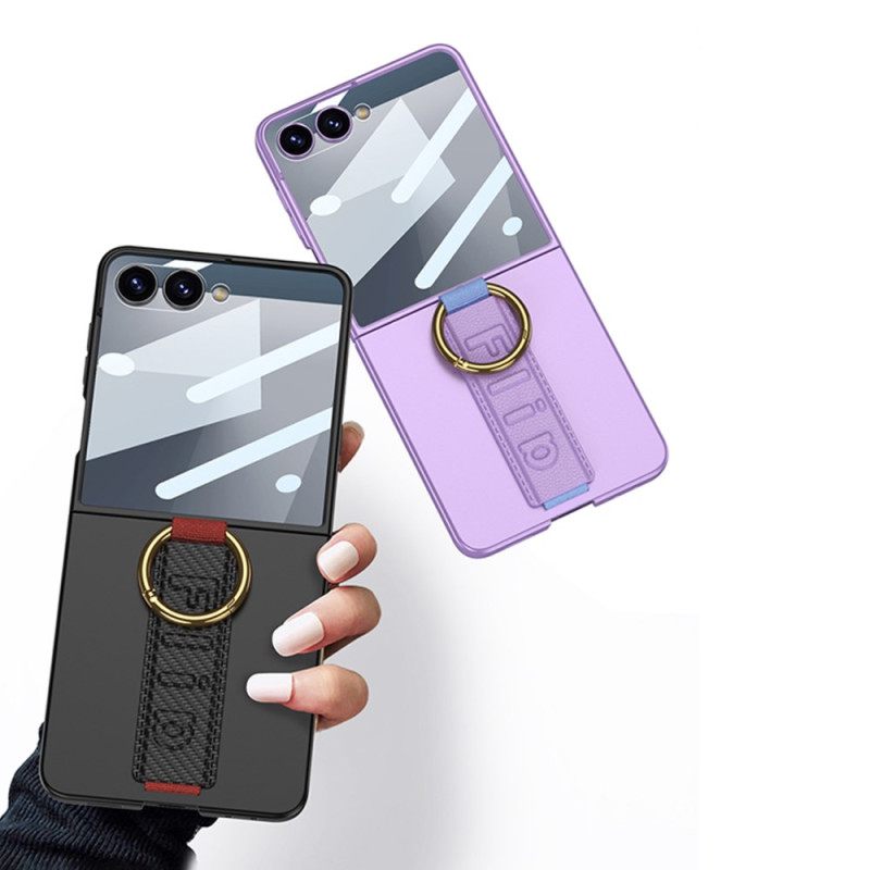 Hoesje Samsung Galaxy Z Flip 7 Gkk Polsbandje En Schermbeschermer Bescherming Hoesje