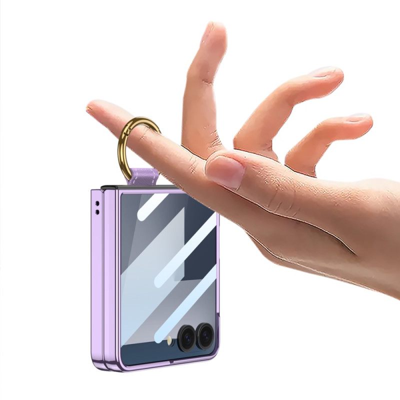 Hoesje Samsung Galaxy Z Flip 7 Gkk-screenprotector En Ringhouder