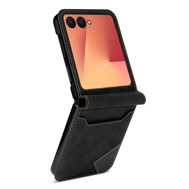 Hoesje Samsung Galaxy Z Flip 7 Kaarthouder Met Patroon