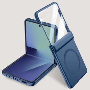 Hoesje Samsung Galaxy Z Flip 7 Magnetisch Met Metaaleffect Bescherming Hoesje