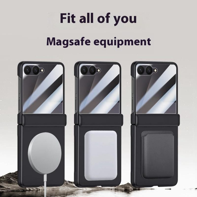 Hoesje Samsung Galaxy Z Flip 7 Magnetisch Met Metaaleffect Bescherming Hoesje