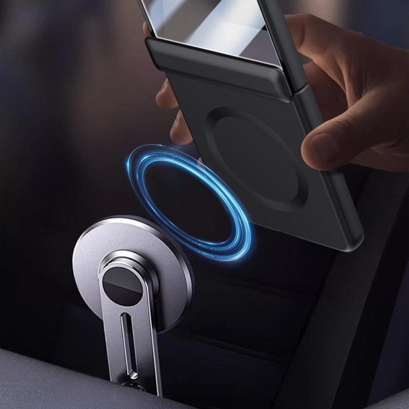 Hoesje Samsung Galaxy Z Flip 7 Magnetisch Met Metaaleffect Bescherming Hoesje