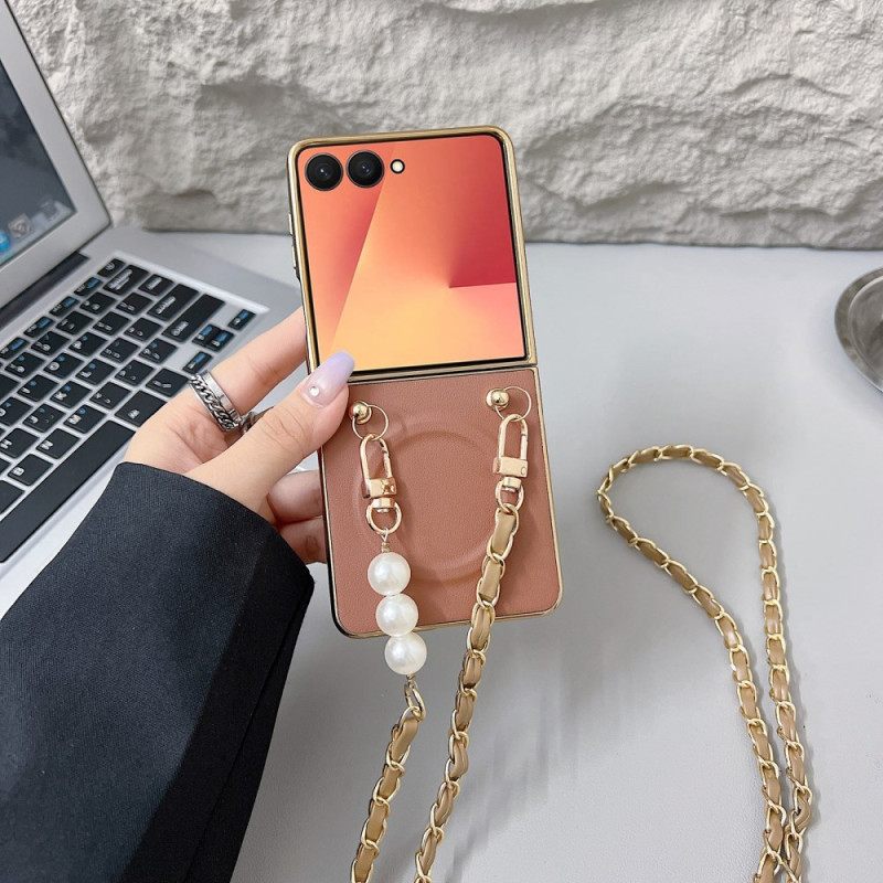 Hoesje Samsung Galaxy Z Flip 7 Magnetische Bedelriem