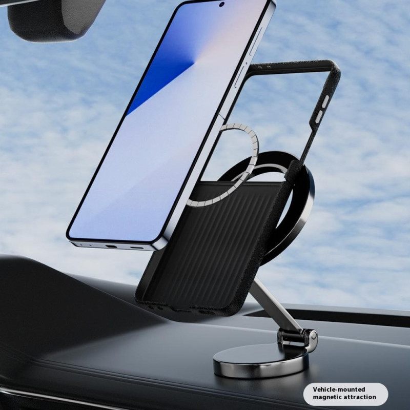 Hoesje Samsung Galaxy Z Flip 7 Magsafe-compatibel Abeel Met Krokodillenstructuur Bescherming Hoesje