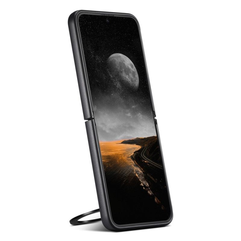 Hoesje Samsung Galaxy Z Flip 7 Magsafe-compatibel Lederlook Suteni Ringhouder Bescherming Hoesje