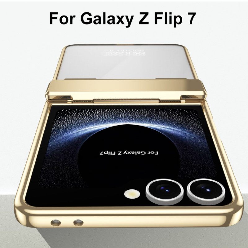 Hoesje Samsung Galaxy Z Flip 7 Metalen Rand Met Schermbeschermer Bescherming Hoesje