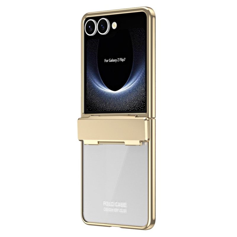 Hoesje Samsung Galaxy Z Flip 7 Metalen Rand Met Schermbeschermer Bescherming Hoesje