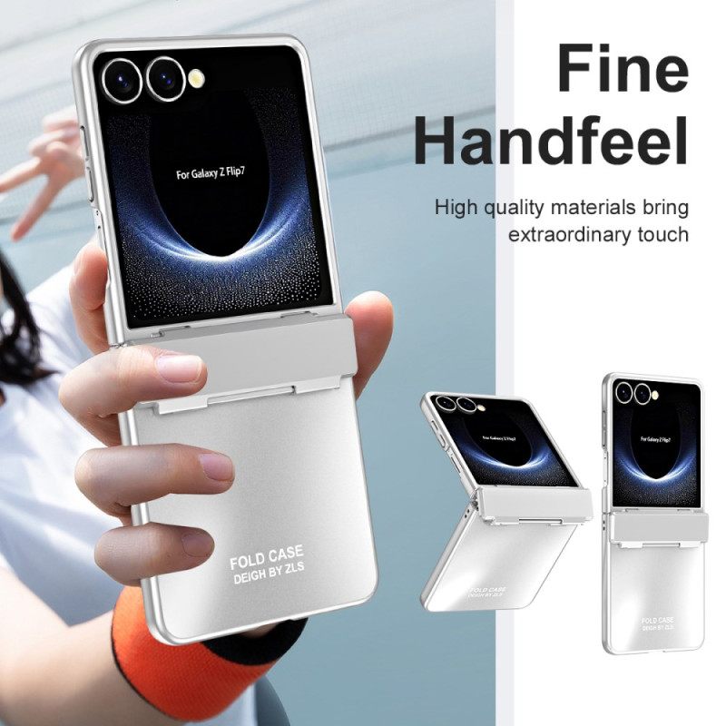 Hoesje Samsung Galaxy Z Flip 7 Metallic Effect Met Scharnier